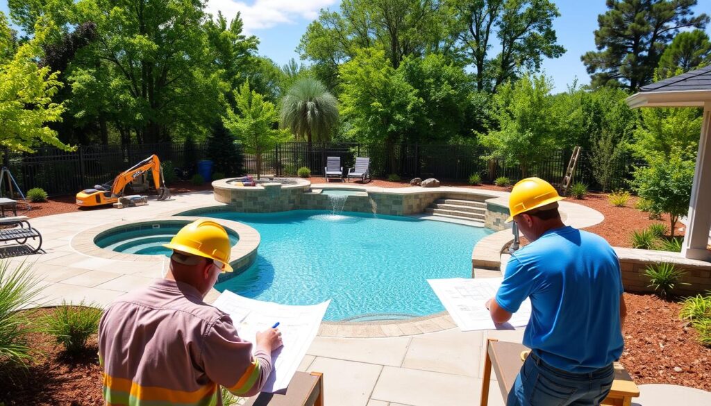 Cedar Park Pool Construction